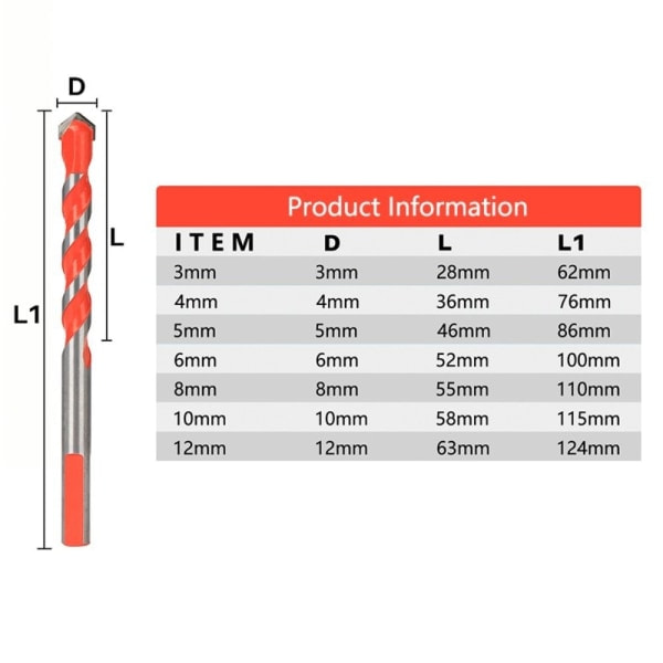 Diamantborr Triangelborr 10ST/ SET STYLE2