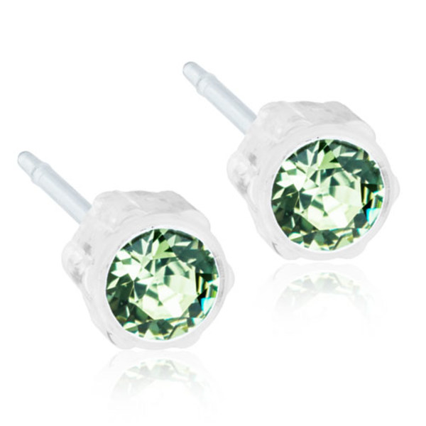 Blomdahl Örhängen MP Medicinsk Plast 4mm Peridot