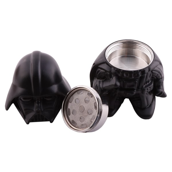 Star Wars -kvarn, krydderkvarn, perfekt størrelse 2" 3-delad svart