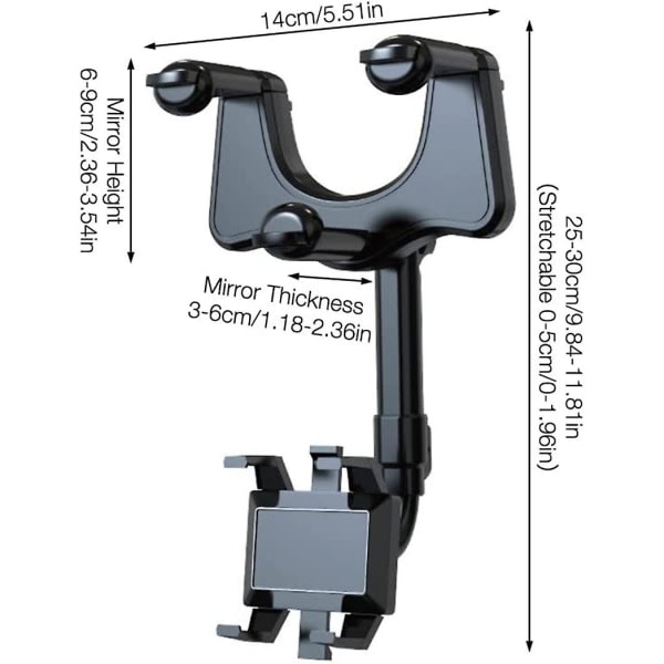 Galaxy Foldbar Mobiltelefonholder for Bilspeil