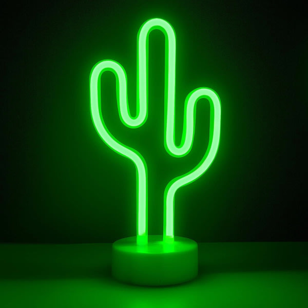TG LED Cactus Neonljusskyltar Neonskyltar Lampa Blixt Neonljus