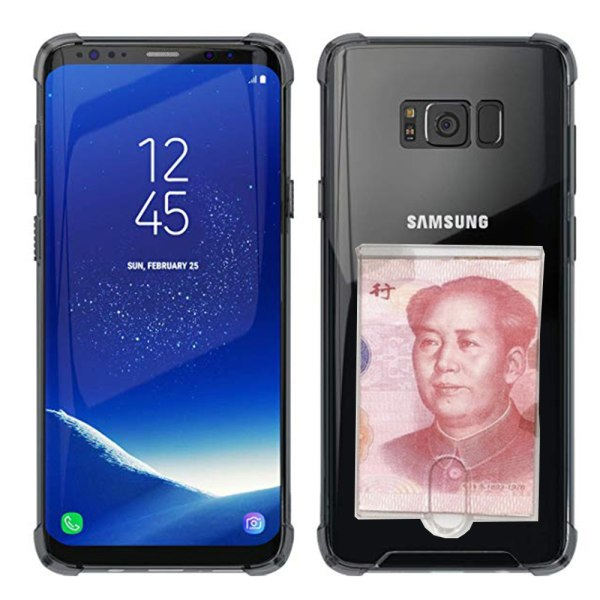 TG Skal med Kortfack - Samsung Galaxy S8 Plus Transparent/Genomskinlig