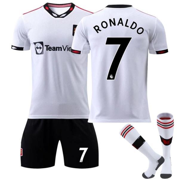 22-23 Manchester United Borta Barn fotbollsdräkt nr 7 Ronaldo - stock 28