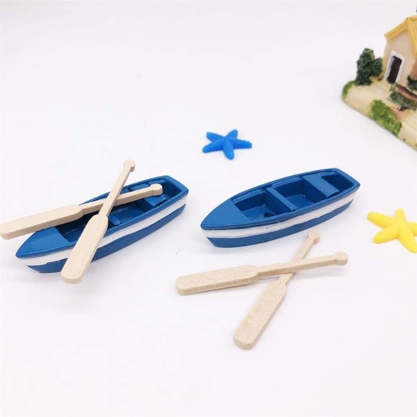 Galaxy Minibåt og padler Modell Pedagogisk Chic Slitstark Micro Landskapsdekoration 6 Sett for pojkar
