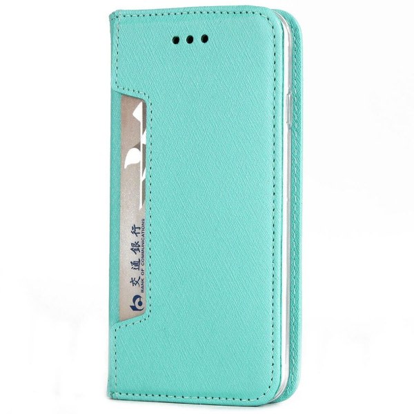 TG Praktisk Stilrent (FLOVEME) Plånboksfodral - Samsung Galaxy S9 Grön