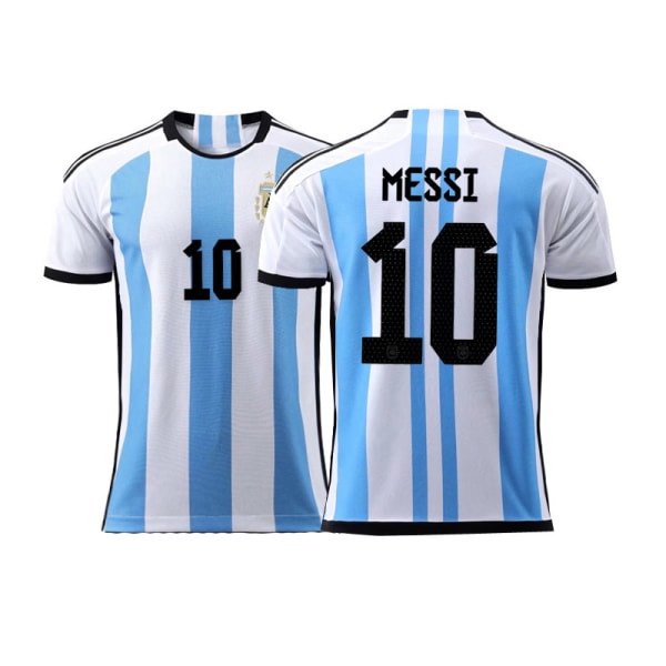 Fodboldtrøje til VM i Argentina Messi nr. 10, børnestørrelse 20