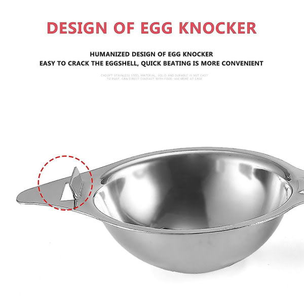 Eggseparatorkanne i rustfritt stål