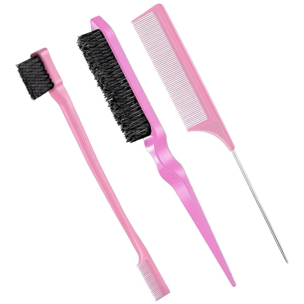 TG 3 st Slick Brush Set Borsthårborste Retande kamkant H