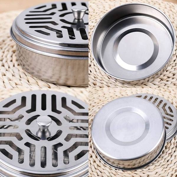 2 stk Myggespiralholder, Klassisk Metal Røgelseholder, Røgelse
