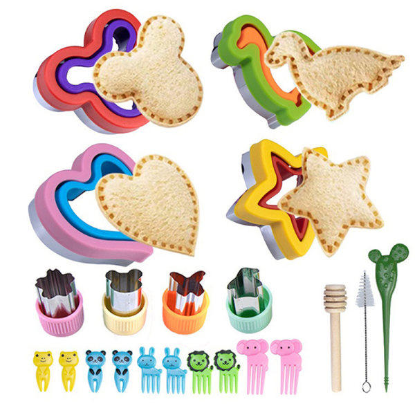 19 / 21: en Smørbrødformer og Sealer Sett DIY Cookie Former 19st-A