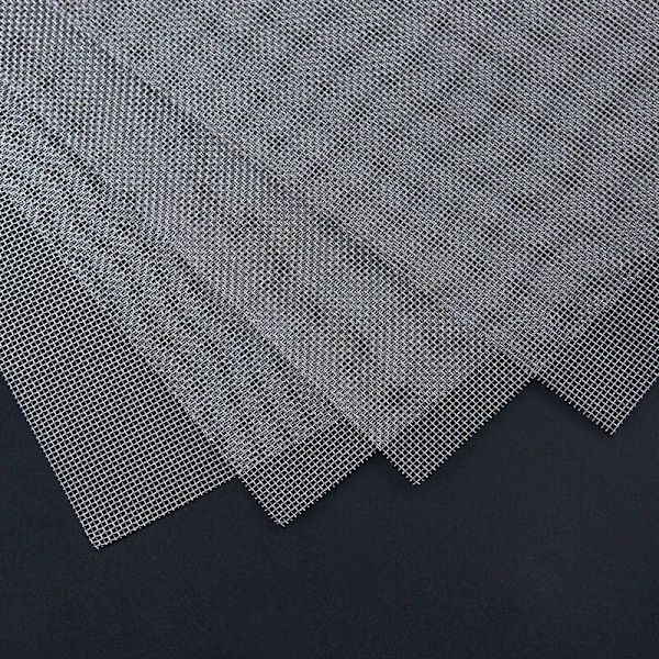 Pakke med 304 rustfrit stål vævet tråd 20 mesh metal gnaver insekt kontrol skærm til vinduer døre filtre 12\" x 8\" (4)