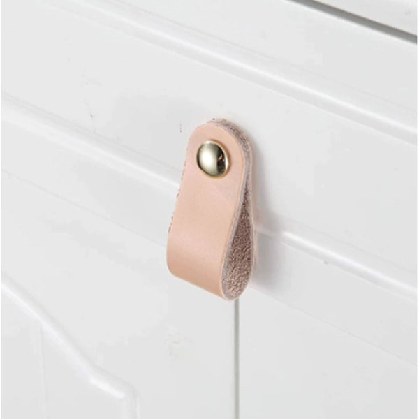 Möbel Läderhandtag Skåpdörr Drag Pu Läder Läder Lådhandtag Läderskåp Dörrhandtag Med Skruvar För Köksskåp Badrumskåp