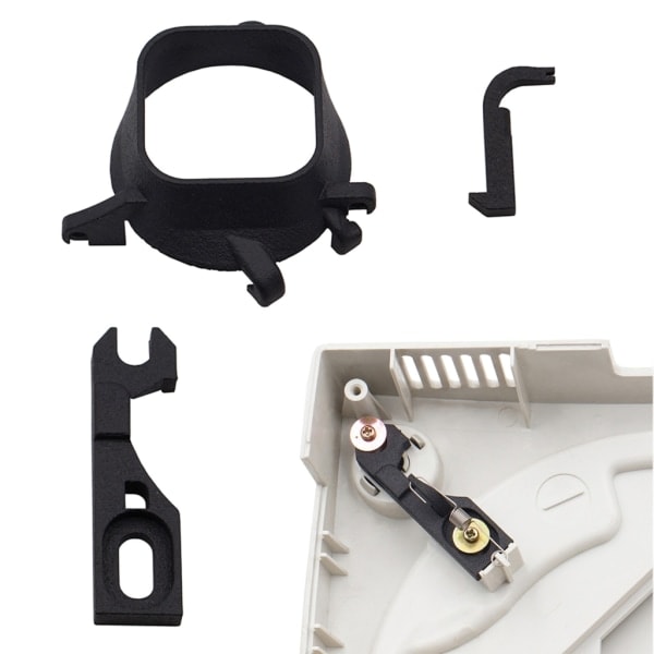 3st/ set Mini Fläkt Kylare 3D Print Monteringssats för Dreamcast DC Spelkonsol Värd Speltillbehör Kylsats Svart