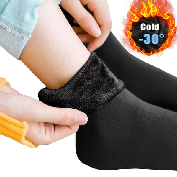 Engros Høy Elastisk Kompresjon Tykke Fløyelsstrømper Sheer Thermal