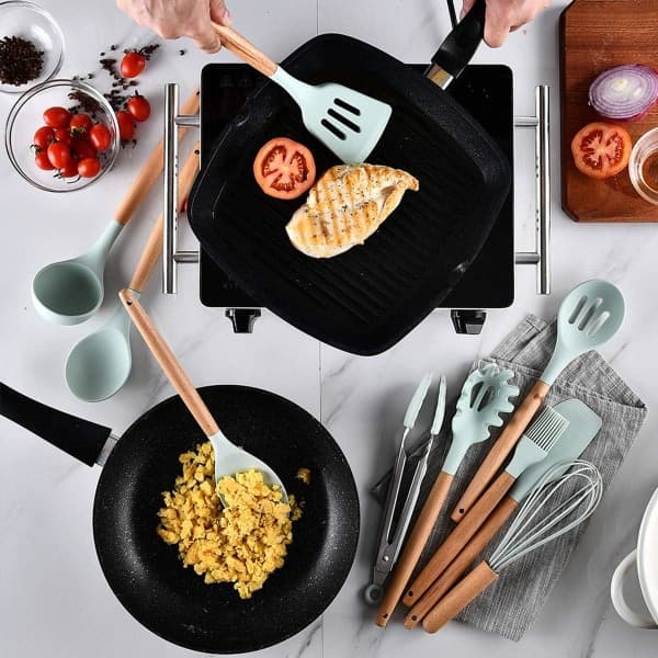 Silikone Køkkenredskabssæt Non-Stick 12 dele SQBB_max