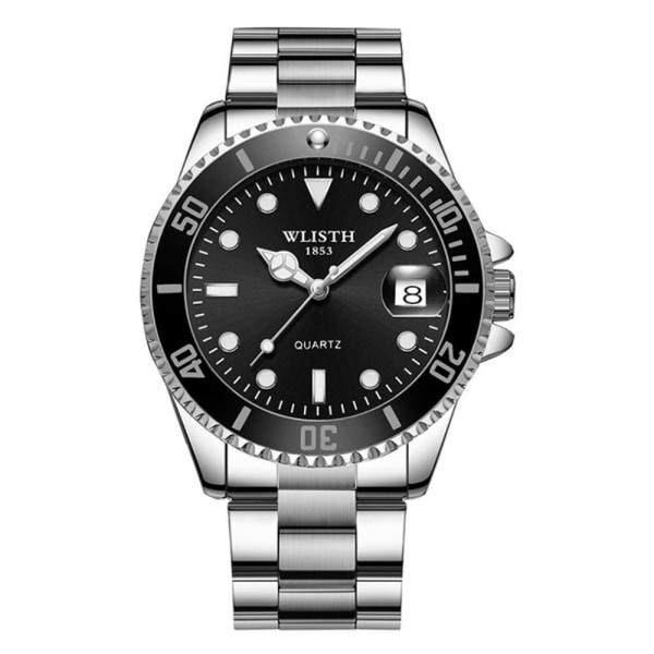 Armbåndsur Analog Klassisk Herreklokke Metal Sort