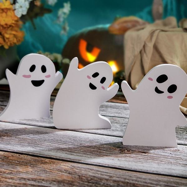 Halloween Trädekorationer Söta Spöken Dekoration Festdekoration för Hemmabord Mitten