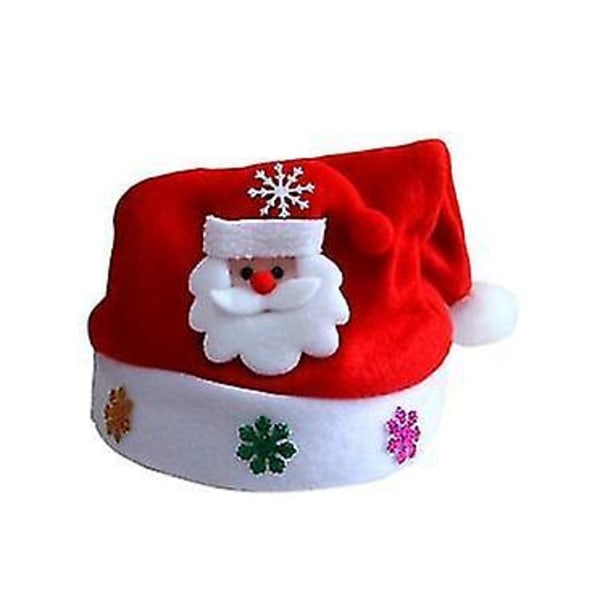 Mjuk plysch jul hattfest f?r baby vuxen tomte hattar R?d dekoration ny?r dekoration barn gif barn barn