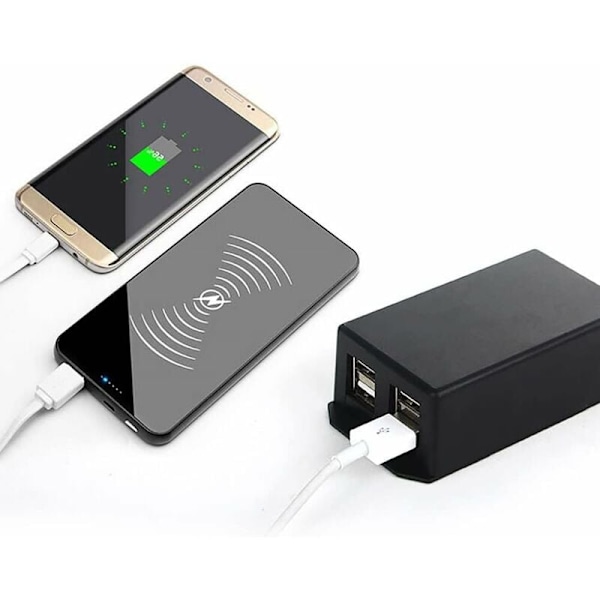 12v 24v til 5v USB Strømadapter, Vanntett Motorsykkel Mobiltelefonlader USB Motorsykkel Lader Motorsykkel USB Lader Adapter med Krokodilleklemme