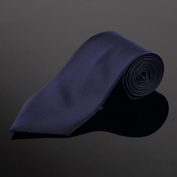 TG Kostym Accessoarer | Slips + Näsduk + Manschettknappar - Mörkblå multifarve one size