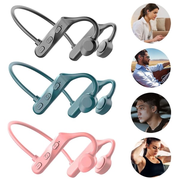 Trådløse hørelurar Bluetooth 5.0 hørelurar Öronsnäckor Headset