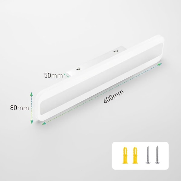 15W Badeværelsesspejl Lys 40CM 1050LM Badeværelseslampe 230V Varm Hvid 3000K Neutral Hvid 4000K Kold Hvid 6000K Badeværelses Væglampe [Energiklasse E]