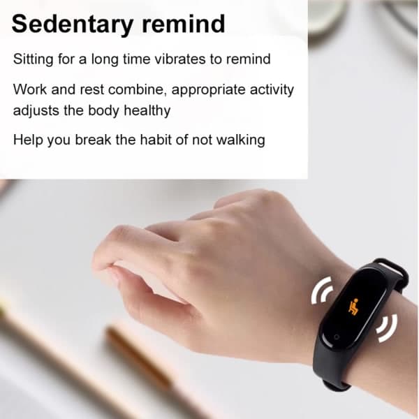 Smartur, Fitness Tracker med pulsmåling/blodsukker/søvnovervågning/meddelelsespåmindelse, vandtæt ur til iOS Android - Sort Cherry_yux