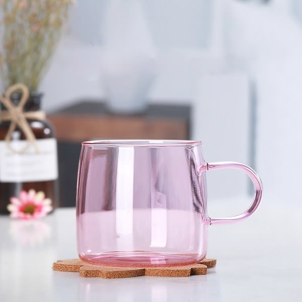 Stor kapacitet Glas Transparent Juice Cup Vandkrus Latte