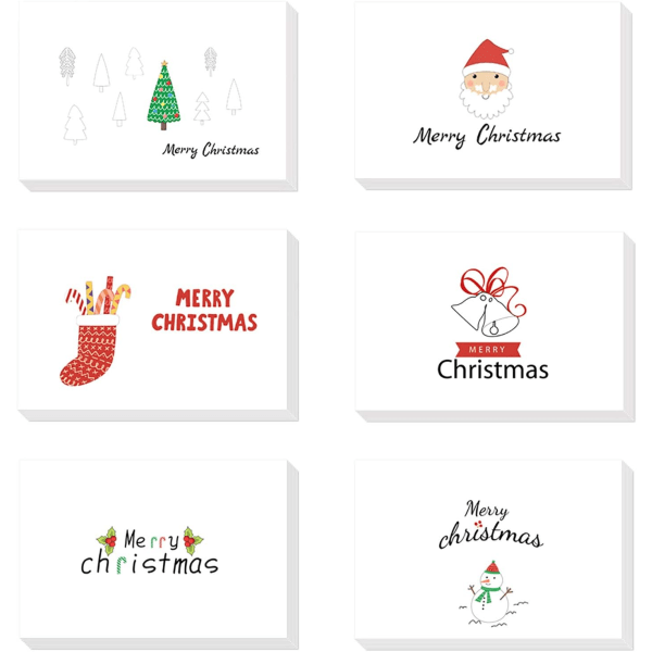 24st julkort eller gratulationskort,handgjorda gratulationskort med tomma kuvert,tomma kuvert och klistermärken,goda julkort,suunnittelija Chris