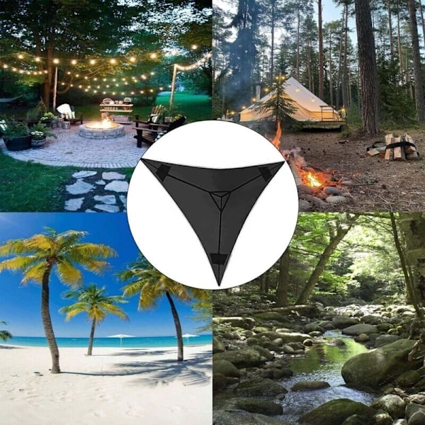 Suuri kolmionmuotoinen riippumatto telttailuun, kannettava monen hengen riippumatto puuhun, 3 hengelle suunniteltu matkailuun, takapihalle, ulkopuutarhaan, telttailuun...DEBUNS