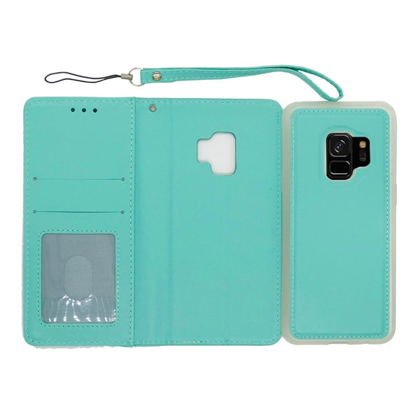 TG Samsung Galaxy S9 - FLOVEME Elegant Beskyttende Lommebogscover Sort