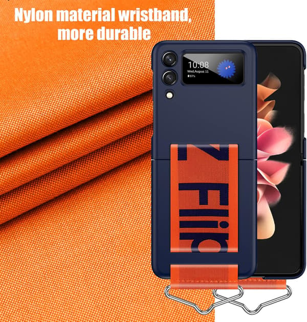 Silikoneetui med stativ til Samsung Galaxy Z Flip 3-yux