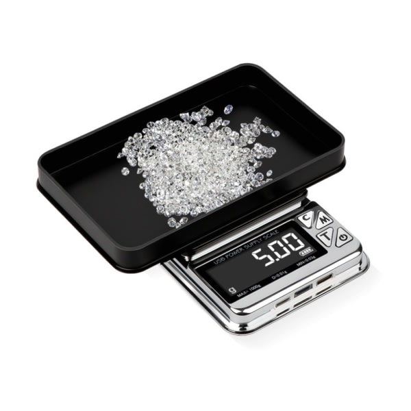 USB latauspalkki Mini Smyckesvåg 500g/0,01g