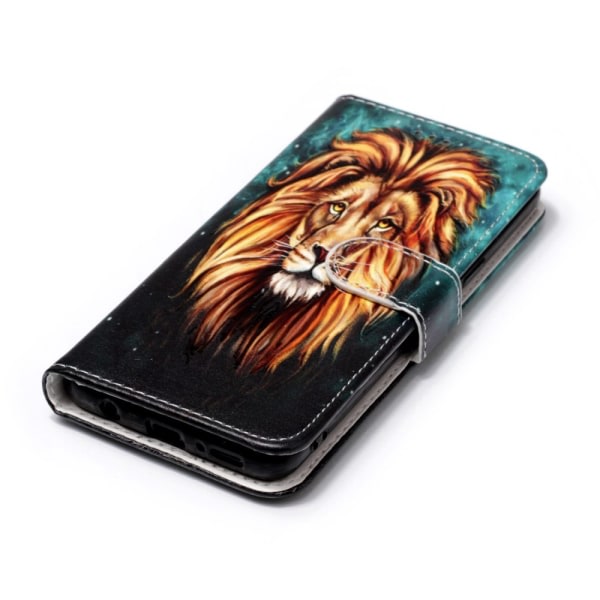 Samsung Galaxy S9 G960 Pl?nboksfodral - Fierce Lion Svart