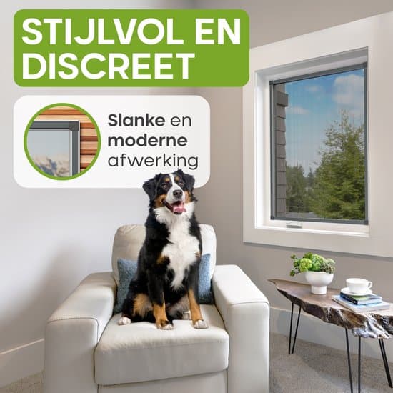 Vinduesfluenet 130x150 cm, Justerbart Insektnet med Glasfibernet, Borefri Nem Montering, Sort