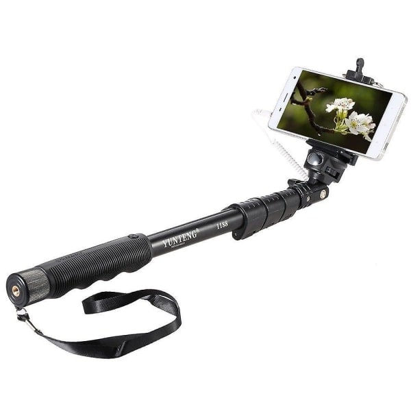 3,5 mm Trådløs Udtrækkelig Selfie Stick Monopod til iOS Android-telefon