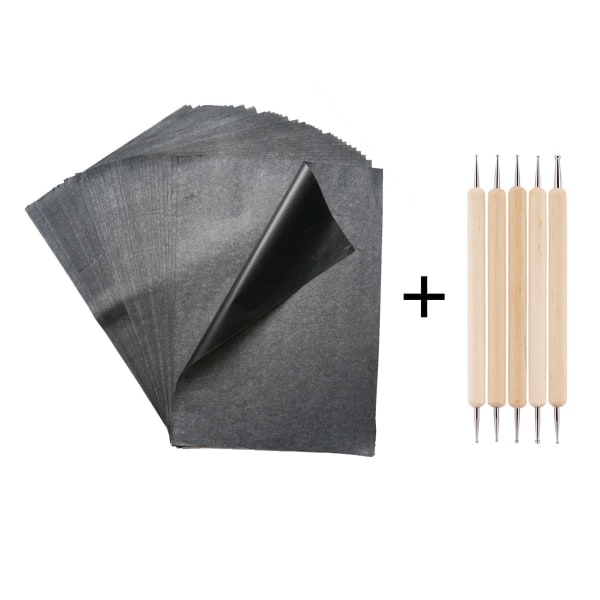 100 ark kolsublimeringspapper for trepappercanvas