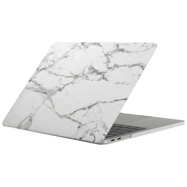 Skal för Macbook Pro 13.3 tum - Marmor Vit Grå (A1706/A1708) Vit & Grå