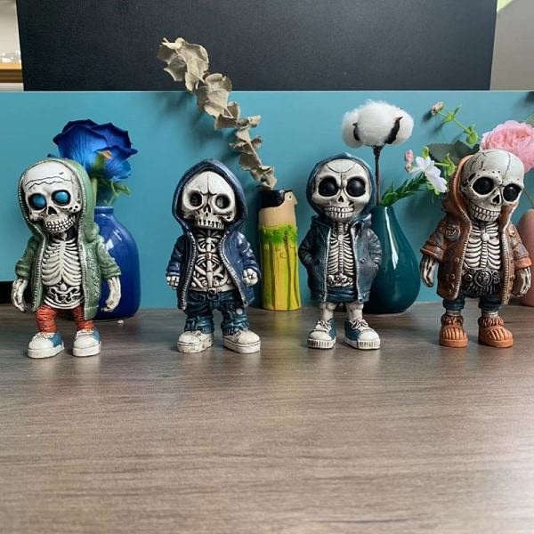 Coola luurankoluvut Halloween-luurankonukke Hartsikoriste A