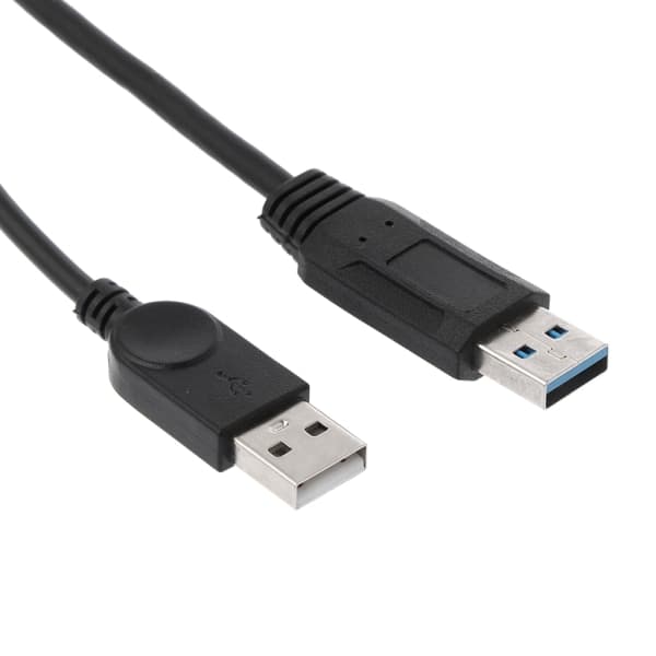 USB 2.0 og kabel USB dobbel splitterkabel 2 hunn til USB hann strøm