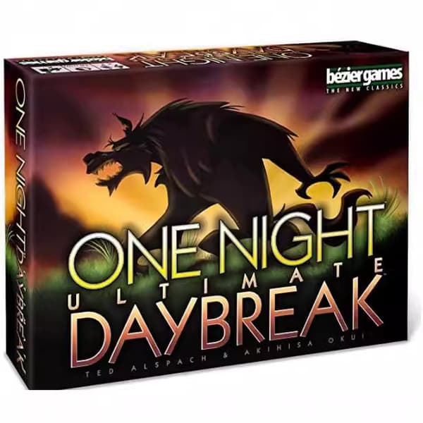 Engelsk versjon av brettspillet One Night Ultimate Werewolf One Night Wolf
