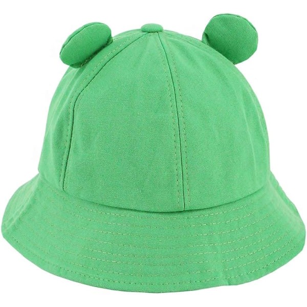 Groddehatt for Voksne Bomulls Bucket Hat Cap Fiske Strand Festival Solhatt