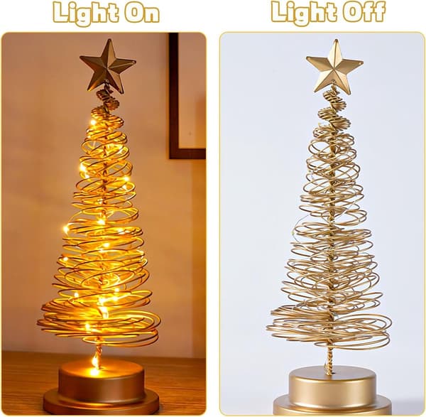 Stämningsbelysning - Bordslampa i form av en julgran - Mini julgran - 12*12*33cm - Dekorativ belysning för sovrummet