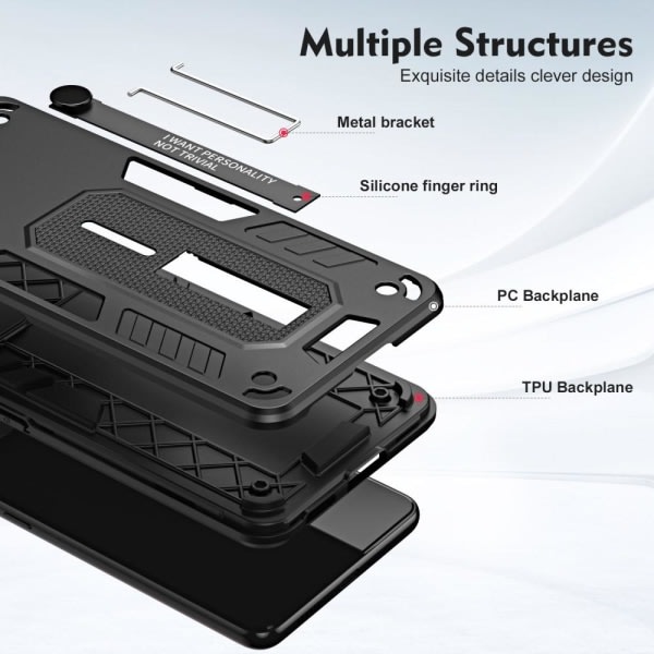 Hybrid-etui med stativ for Samsung Galaxy A54 5G - Svart