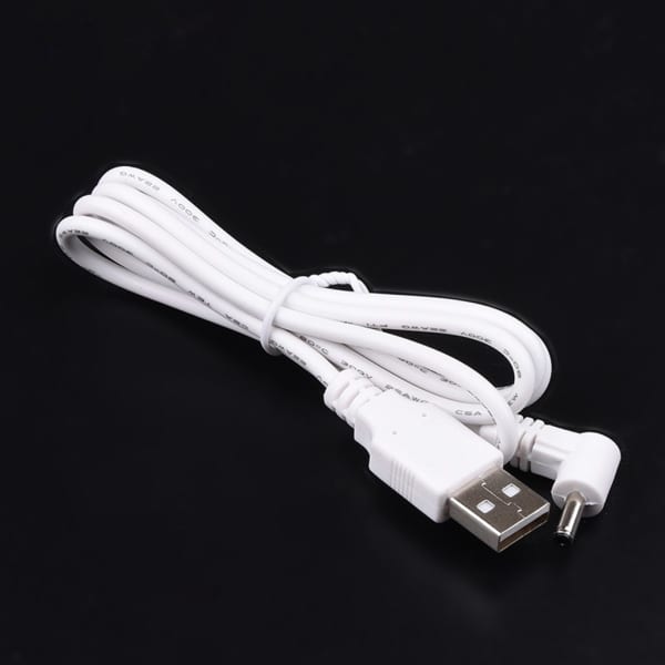 3,3 fot/1 m USB-hane till DC 3,5 x 1,35 mm 5V power-anslutningskabel USB till DC 5V power USB till DC power-kabel Vit