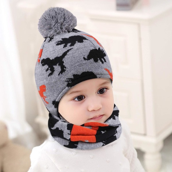 2-in-1 Lasten Pipo ja Huivi Setti, Talvi Lämmin Paksu Fleece Vuori