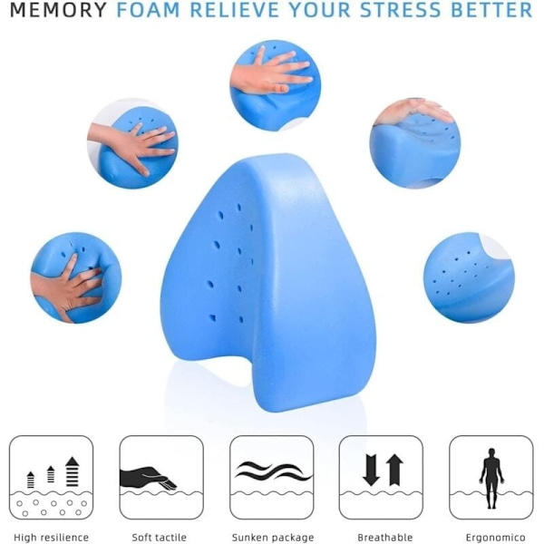 Side Sleeper Puder, Ortopædisk Støtte, Knæstøtte, Benpude, Memory Foam, Langsom Tilbagevenden, til Gravide Kvinder, af DEBUNS