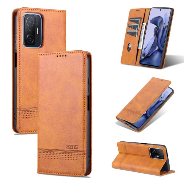 TG Xiaomi 11T Pro - Professionelt Slank Wallet Case Mørkegrøn