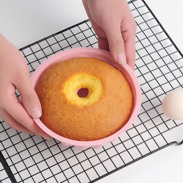 Galaxy 6\" Icke-klibbig Silikon Brioche Form Kökstillbehör (Rosa) 2 st