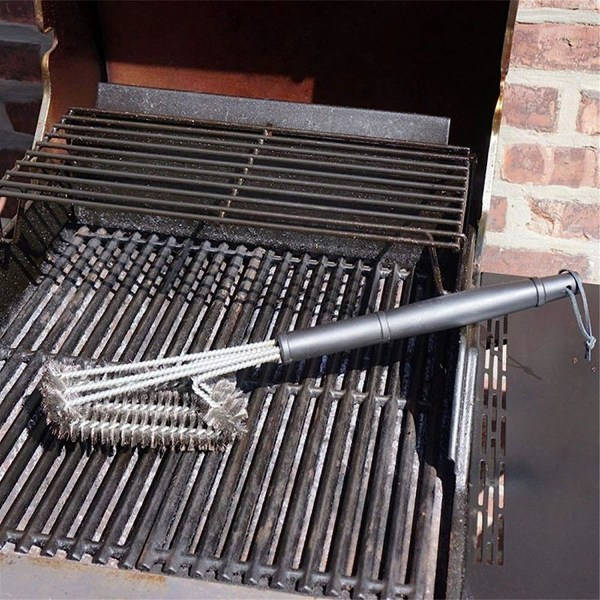 18 tuuman kolmiomainen metalli BBQ-grillin puhdistusharja 1 kpl
